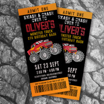 Billets Monster Truck Anniversaire