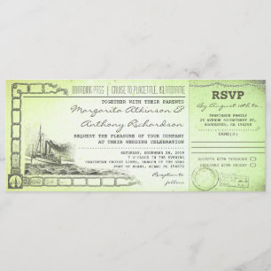 Invitation billets nautiques d'invitations de mariage de