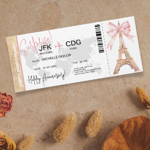 Invitation Billetterie Paris Surprise Anniversaire