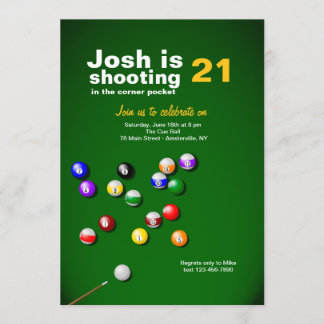 Invitation Billiards