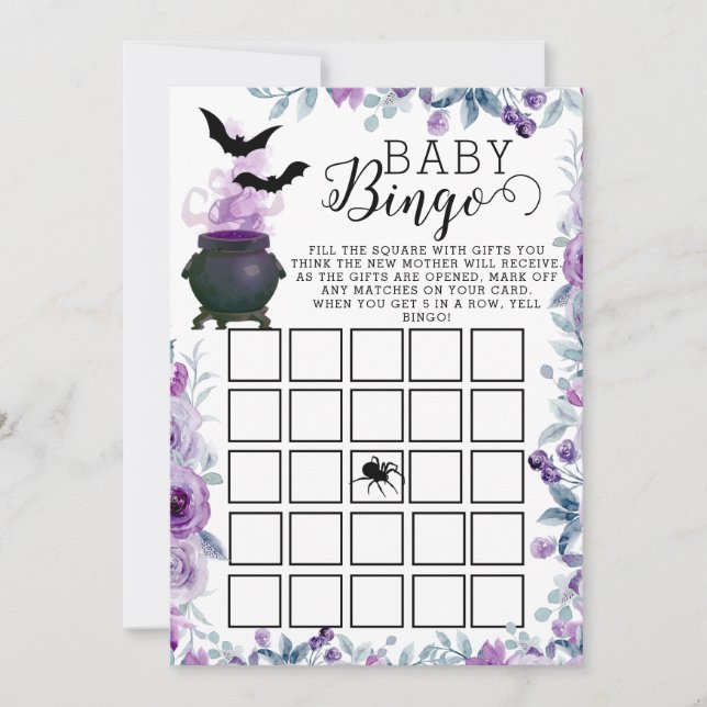 Invitation Bingo du Baby shower de brasserie pour bébés (Devant)