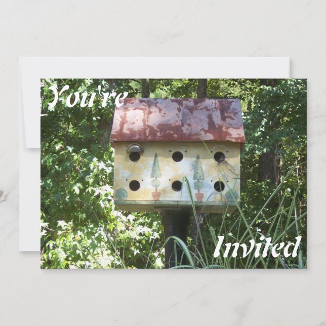 Invitation Birdhouse (Devant)
