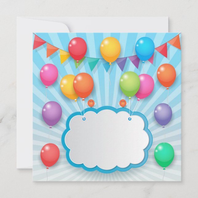 Invitation Birthday party (Devant)
