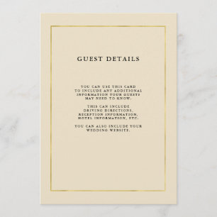 Invitation Bisque Luxe avec des petits groupes d'invité de