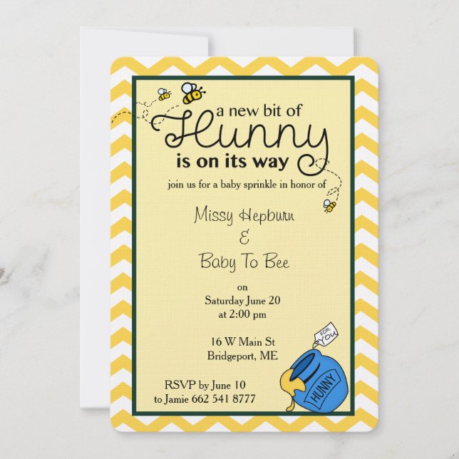 Invitation Bit de Hunny (Devant)