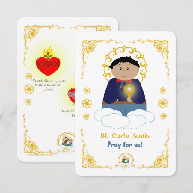 Invitation Bl. Carlo Acutis (Devant / Derrière)