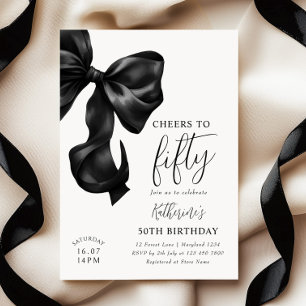 Invitation Black Bow 50e anniversaire