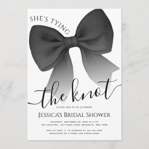 Invitation Black Bow Enterrement de Vie de Jeune Fille Elle N