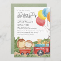 Black Drive By Woodland Animaux Baby shower de cam
