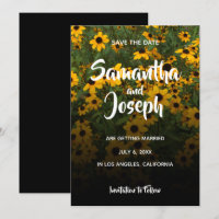 Black Eyed Susans Ombre Enregistrer la date