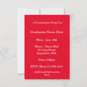 Invitation Black LPN Infirmière Graduation Scrub #90