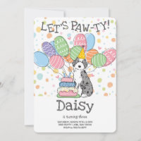 Black Merle Aussiedoodle Anniversaire Fête Invitat