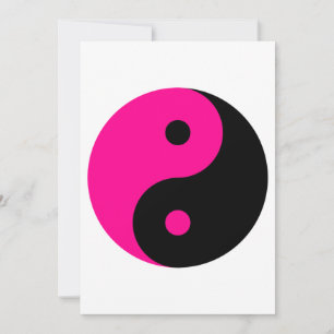 Invitation black pink yang