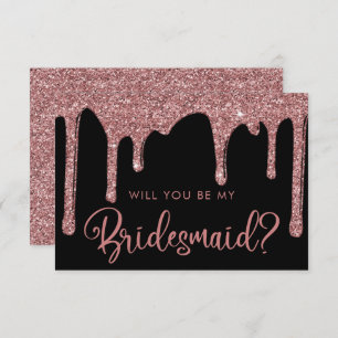 Invitation Black Rose Gold Parties scintillant Drives Bridesm