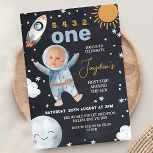 Invitation Black Space Premier voyage autour du soleil 1er an