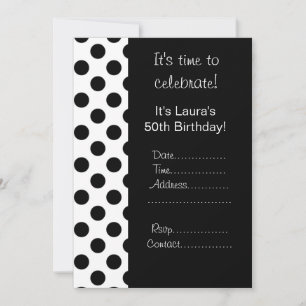 Invitation Black spot 50e anniversaire