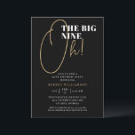Invitation Black The Big 90th Surprise Anniversaire Invitatio<br><div class="desc">Black The Big 90th Surprise Birthday Invitation Vos invités sauront que ce sera une fête spéciale en regardant cette invitation!</div>