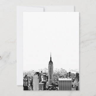 Invitation Black & White New York