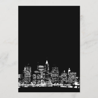 Invitation Black & White New York
