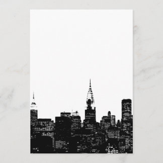 Invitation Black & White New York