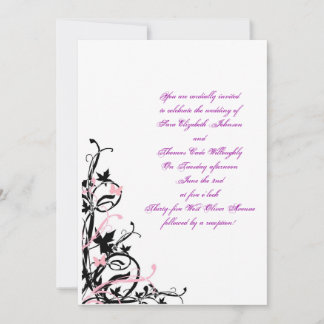 Invitation black_white_pink_wedding_invitation_template, Y…