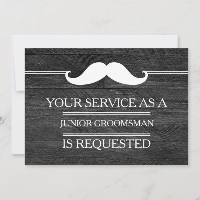Invitation Blackboard Your Service as a Groomsman Request (Devant)