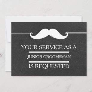 Invitation Blackboard Your Service as a Groomsman Request