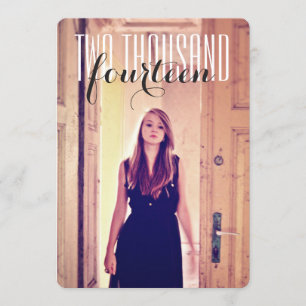 Invitation Blanc de noir de lycée de fête de remise des