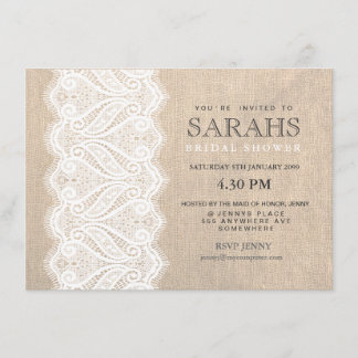 Invitation blanc de partie de Fête de la mariée de