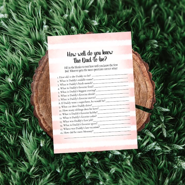 Invitation Blanc Lapin Rose Qui Connaît Papa Meilleur Jeu De  (Créateur téléchargé)