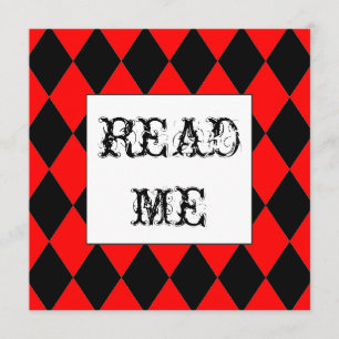 Invitation blanche d'Alice de lapin