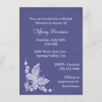 Invitation blanche élégante de Fête de la mariée