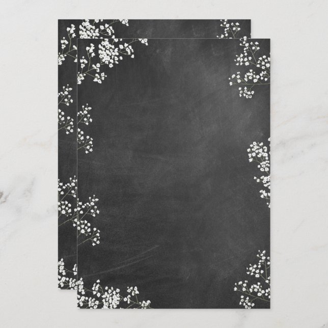 Invitation Blank do-it-yourself créer votre propre tableau de (Devant / Derrière)