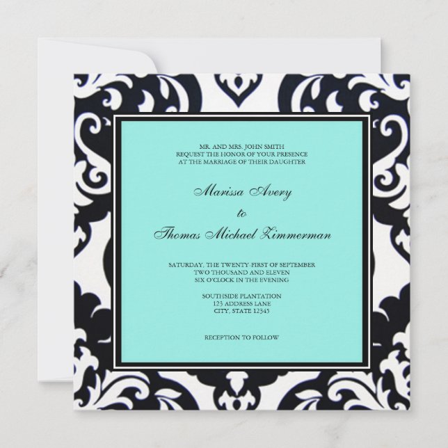 Invitation Bleu (Devant)