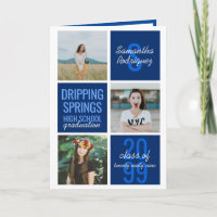 Bleu 4-Photo Boîtes de divertissement Graduation