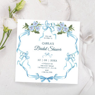 Invitation Bleu arc-en-ciel