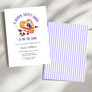 Invitation Bleu Berry Sweet Fall Baby shower