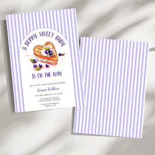 Invitation Bleu Berry Sweet Fall Baby shower