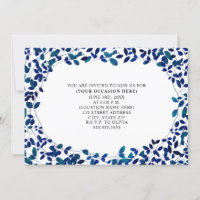 Bleu Botanique Tous usages Fête Générique