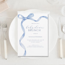 Bleu Bow Baby shower Brunch