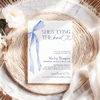 Bleu Bow Elle Attache La Fête des mariées Du Noeud