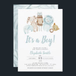 Invitation Bleu C'est un garçon Jouets Vintages Baby shower r<br><div class="desc">Blue C'est un garçon Jouets Vintages Baby shower rustique Invitation Message moi pour tous les ajustements nécessaires</div>