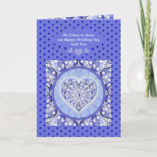 Invitation Bleu de dentelle en céramique de Grèce