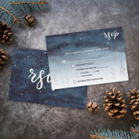 Bleu de la marine Snowy hiver scène | Choix de rep
