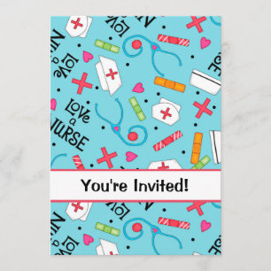 Invitation Bleu de turquoise de célébration de fête