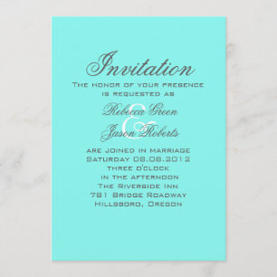 Invitation bleu d'oeuf de robin bleu turquoise aqua bleu mari