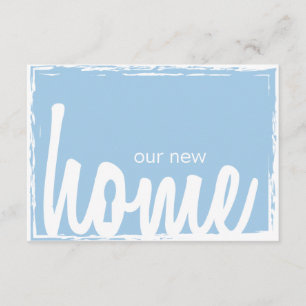 Invitation bleu et blanc de pendaison de