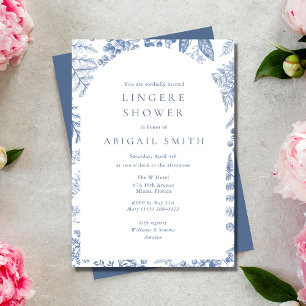 Invitation Bleu Floral Lingerie