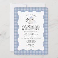 Bleu Gingham Prépa Fantôme Petit Boo Shower de Béb