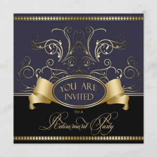 Invitation Bleu Gold Bl